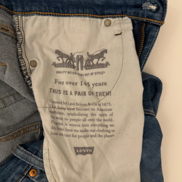 Levi's 511 Slim Tapered, Men's 30x32 Washed Blue Denim - Picture 5 of 6